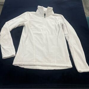 The North women’s Face White Fleece 1/4 Zip Pullover Jacket XS/TP Women